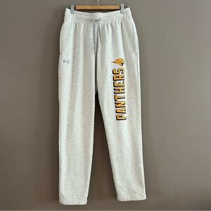 Under Armour Men’s Northern Iowa Panthers Sweatpants Fleece Heather Gray M